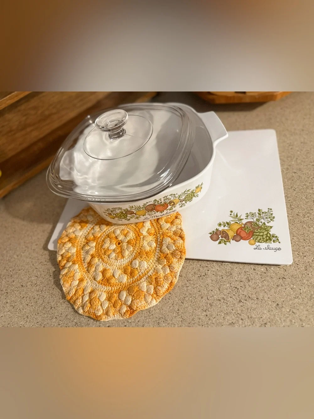 Vintage CorningWare Spice of Life 2 Qt Casserole Curated Set